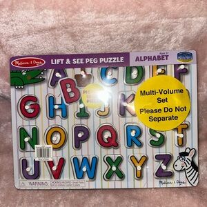 Melissa & Doug Lift & See Alphabet Peg Puzzles